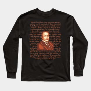 Carl Jung Portrait and Quote Long Sleeve T-Shirt